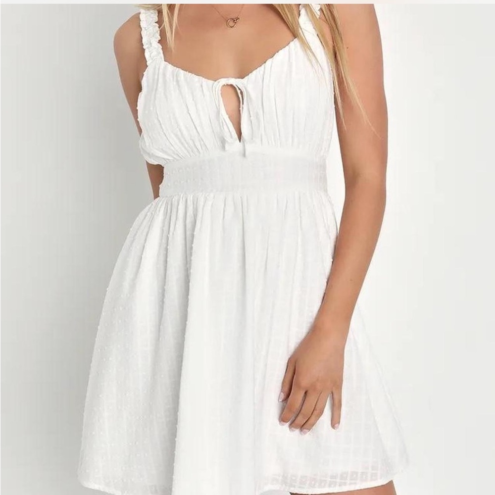 Lulus Elegant White Sleeveless Dress